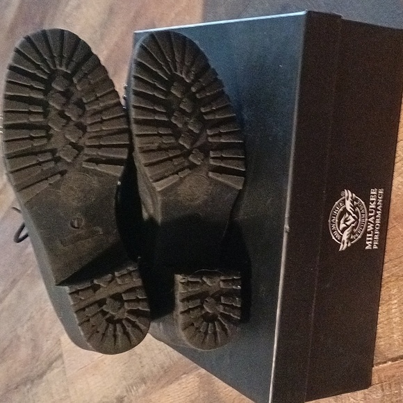 Milwaukee Performance leather Studded lace up Boots🖤😎 - Picture 5 of 15